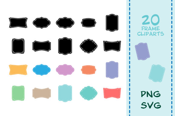 20 Decorative Frame Cliparts