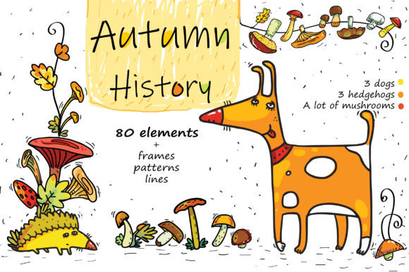 Autumn History - Mushroom Collection: A Creative and Practical Resource for Modern Designers