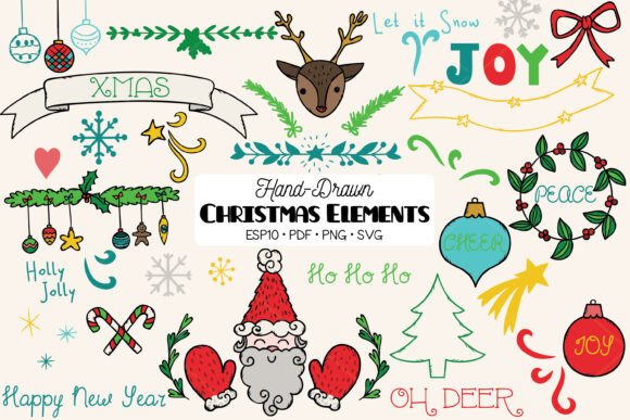 Christmas Decorative Elements Color