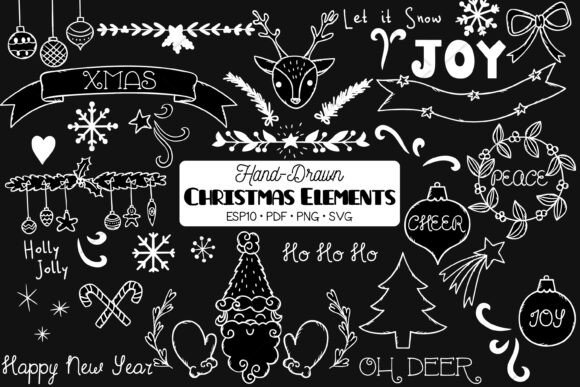 Christmas Decorative Elements White: A Versatile Resource for Creative Projects