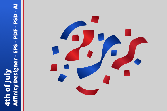 Confetti - 4th of July: A Versatile Graphic Design Asset for Celebrations and Creativity