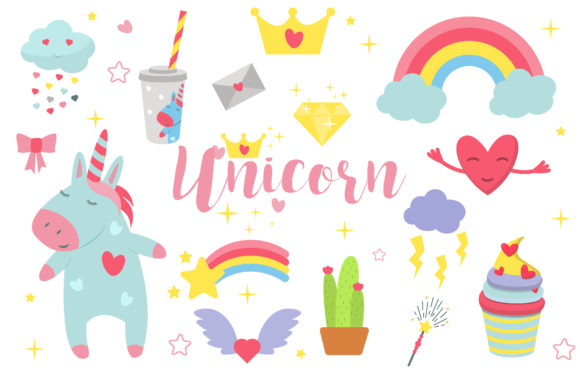 Cute Unicorn Collection: A Magical Resource for Designers and Creators