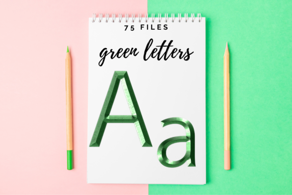 Decorative Alphabet and Green Typography: A Creative Resource for Designers and Creators