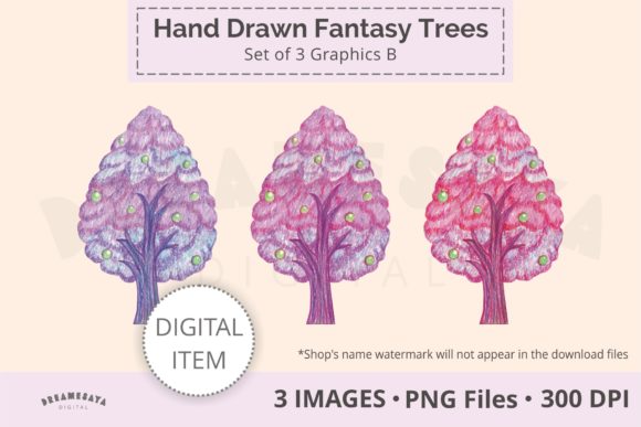 Decorative Fruit Trees Png Clip Art B