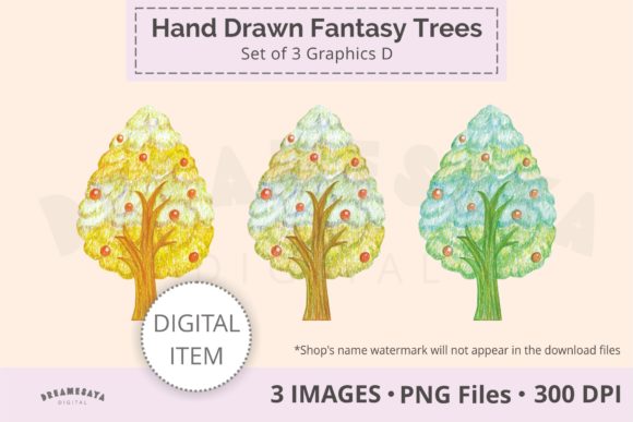 Decorative Fruit Trees Png Clip Art D: A Versatile Asset for Creative Projects
