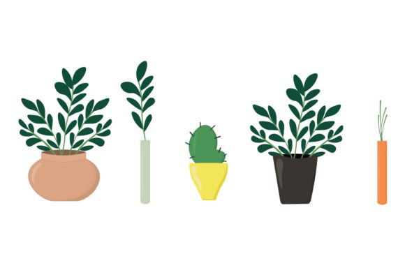Decorative Plant Illustration Vector Set: A Versatile Design Asset for Creatives