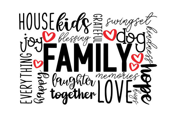 Family Word Art: A Versatile Decorative Element for Homes and Businesses