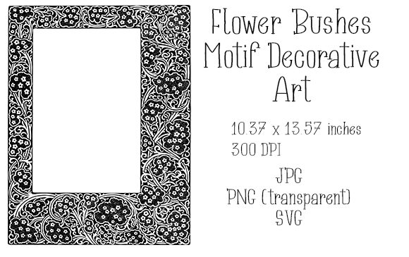 Flower Bushes Motif Decorative Art: A Guide to Choosing and Using the Right Design