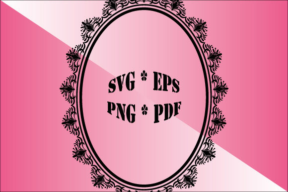 Frame Oval Vector Ornament Decorative