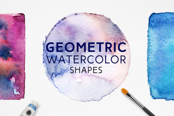 Geometric Watercolor Shapes: A Versatile Tool for Creative Projects