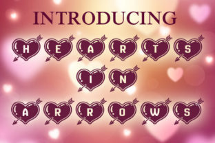 Hearts in Arrows: A Romantic and Playful Typeface for Creative Projects