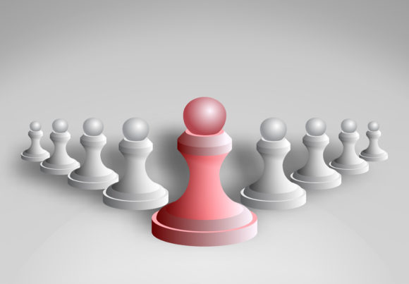 Leadership Concept Red Pawn of Chess: A Strategic Guide to Standing Out in a Competitive World