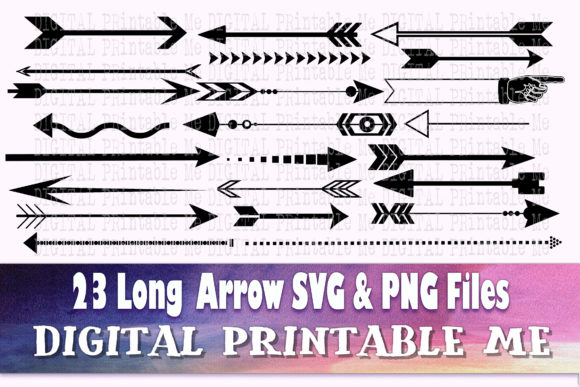 Long Arrow Decorative Bundle: A Versatile Resource for DIY Creators and Designers