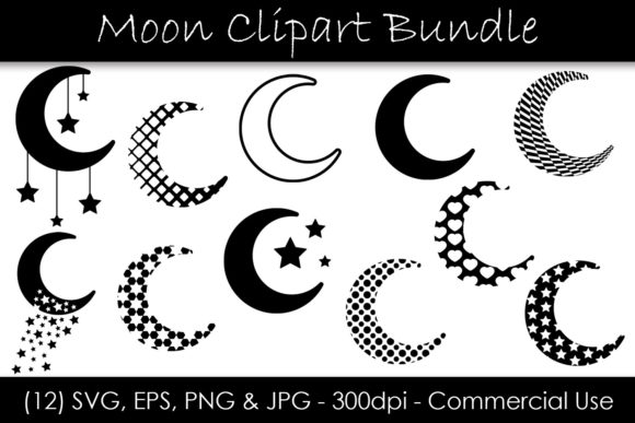 Moon Bundle: A Versatile Collection of Vector Graphics for Creative and Professional Use