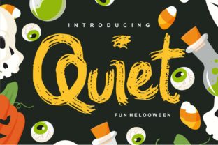 Quiet: A Spooky Calligraphy Typeface with Halloween Charm