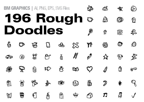 Rough Doodle Pack: A Versatile Resource for Designers and Creators