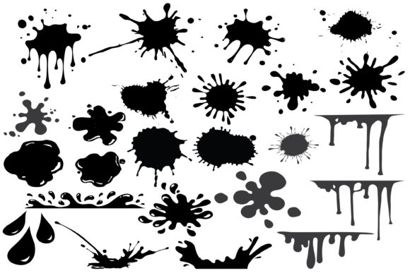 Splatter Silhouettes for Creative Projects