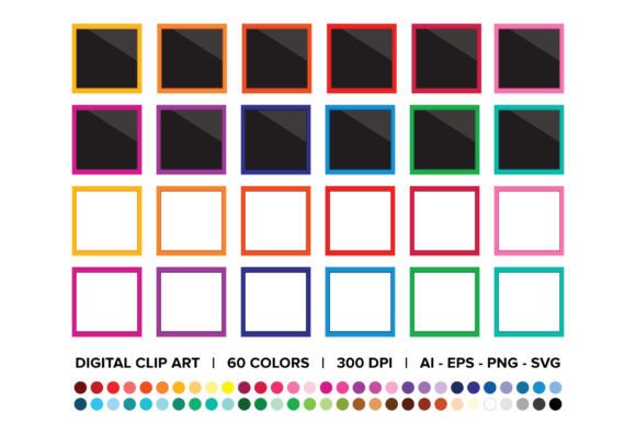 Square Instant Film Frame Clip Art: A Versatile Design Resource for Creators