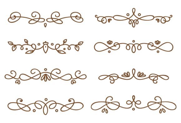 Swirly Decorative Dividers Collection
