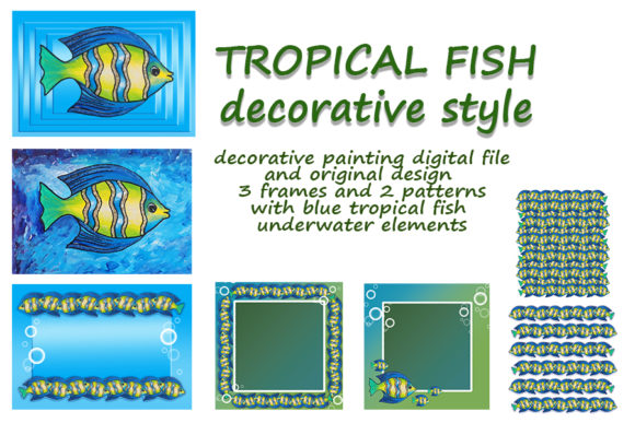 Tropical Fish Decorative Style: A Versatile Design Element for Creative Projects