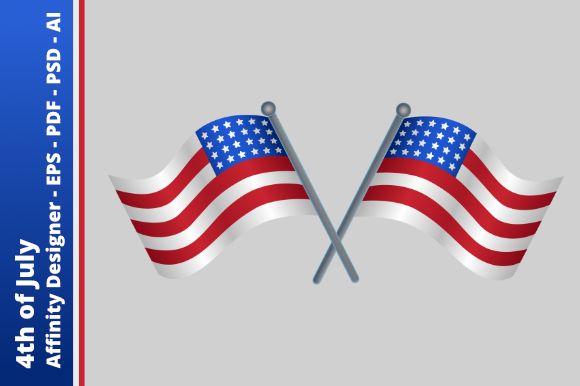 USA Flags - United States - 4th of July: A Guide for Designers and Creators