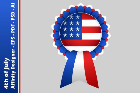 USA Medal - 4th of July: A Versatile Graphic Design Asset for Celebratory Projects