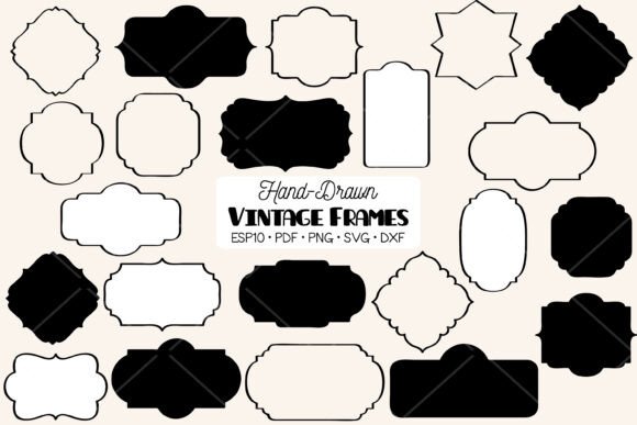 Vintage Frames Decorative Border Label: A Timeless Addition to Your Creative Projects