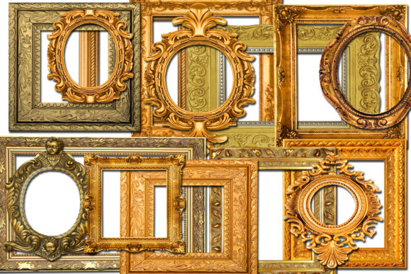 Vintage Gold Frames: Timeless Elegance for Modern Design Projects